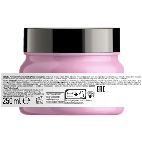 Loreal Professionnel Anti-frizz And Intense Softness Mask 250 ml
