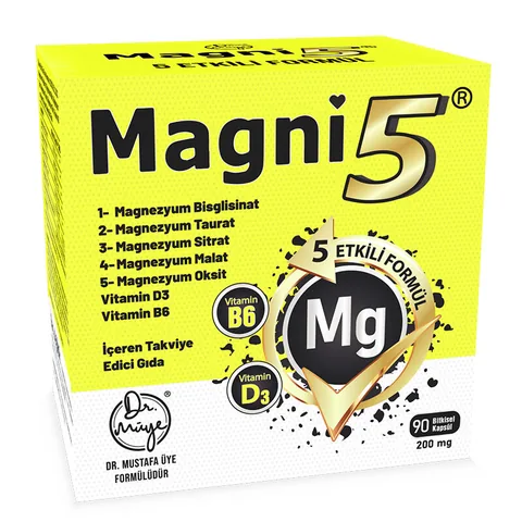 Magni5 Magnesium D3 B6 Supplement - 90 Kapseln