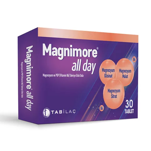 Magnimore Magnesium & P5P (Vitamin B6) Nahrungsergänzungsmittel - 30 Tabletten