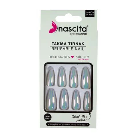 Nascita False Nails Hologram S197 24 pcs