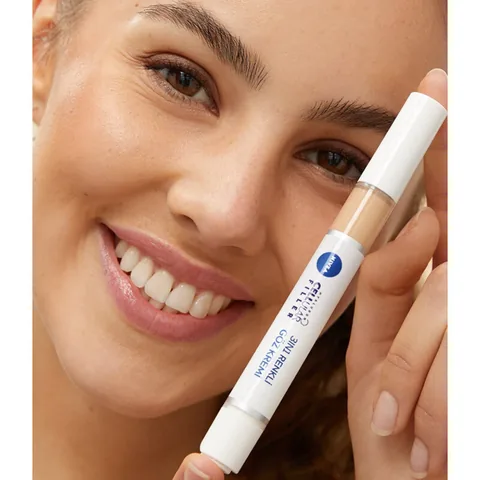 Крем для ухода за кожей вокруг глаз Nivea для маскировки темных кругов с гиалуроном, 15 мл, светлый тон