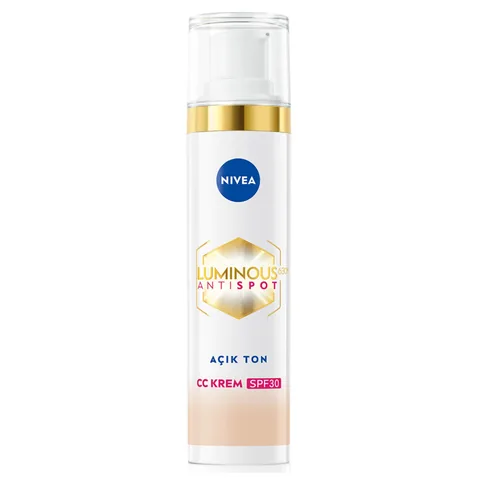 Крем для лица Nivea Luminous630 CC от пигментных пятен SPF30 светлый тон 40 мл