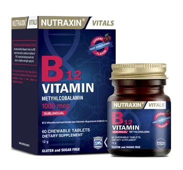 Витамин B12 Nutraxin Vitals 1000 мкг 60 таблеток