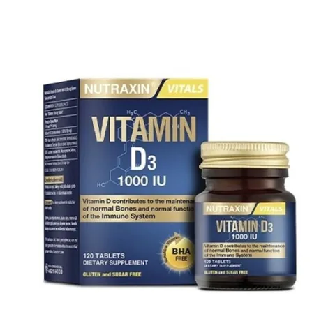 Витамин D3 хлекальциферол 1000 МЕ 120 таблеток от Nutraxin