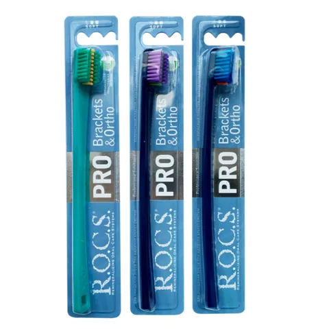 ROCS Pro Brackets and Ortho Soft Toothbrush - 1 pcs
