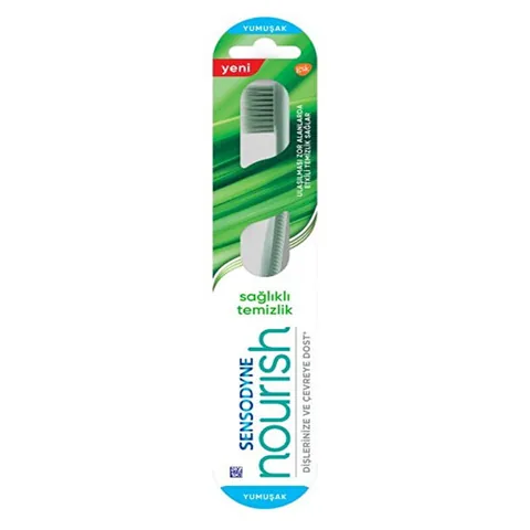 Sensodyne فرشاة أسنان سنسوداين نوريش لتنظيف فعال وناعم
