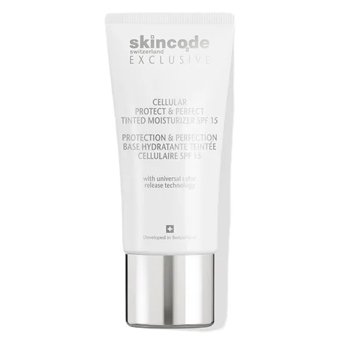 Skincode مرطب ملون مثالي للحماية الخلوية من سكين كود بعامل حماية من الشمس 15، 30 مل