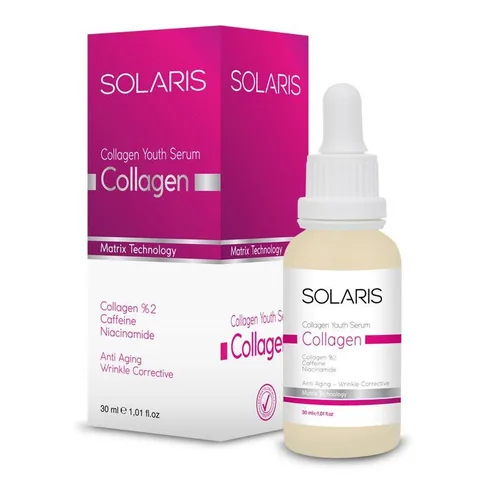 Solaris Collagen Serum 30ml - Fördert jugendliche Haut & Reduziert Falten