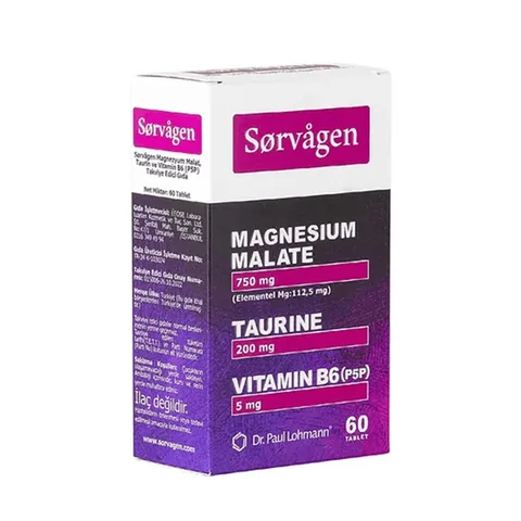 Sorvagen Magnesiummalat & B6 Ergänzung - 60 Tabletten