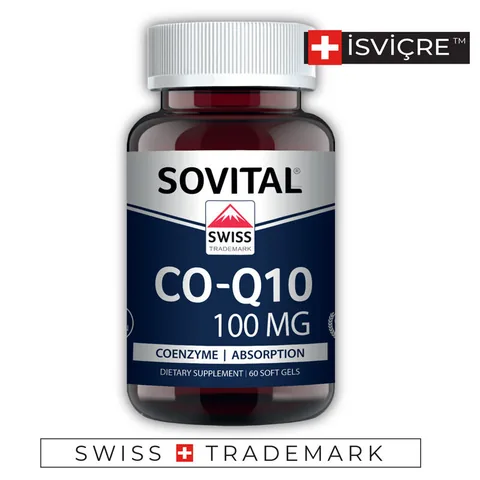 Sovital سوفيتال كو كيو 10 مكمل غذائي 100 ملغ، 60 كبسولة طرية