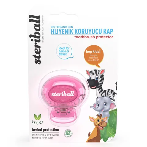 Защитный чехол для зубной щетки Steriball гигиеничный - Зебра