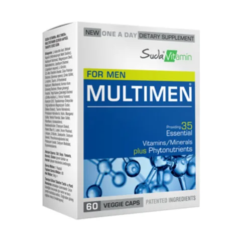 Suda Vitamin Multimen Mens Multivitamin 60 Vegetable Capsules