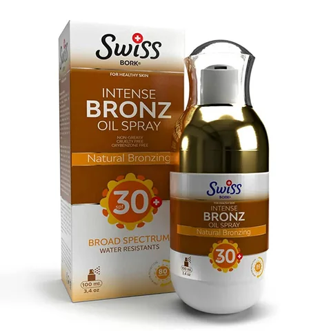 Swiss Bork بخاخ زيت برونزي مكثف من سويس بورك، 100 مل