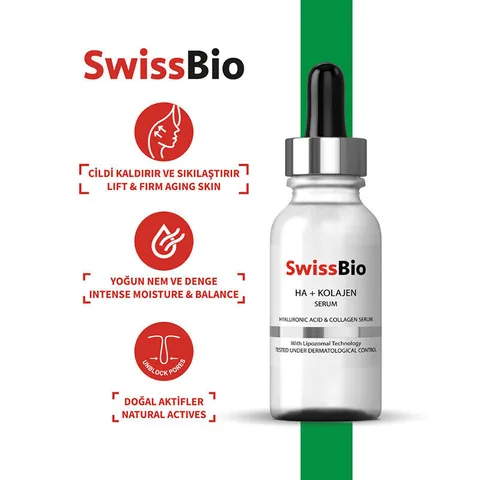 SwissBio Hydratisierendes HA Kollagen Serum 30 ml
