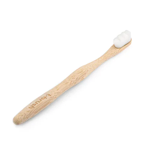 Зубная щетка T-brush Бамбуковая Мягкая Ультрамягкая Белая