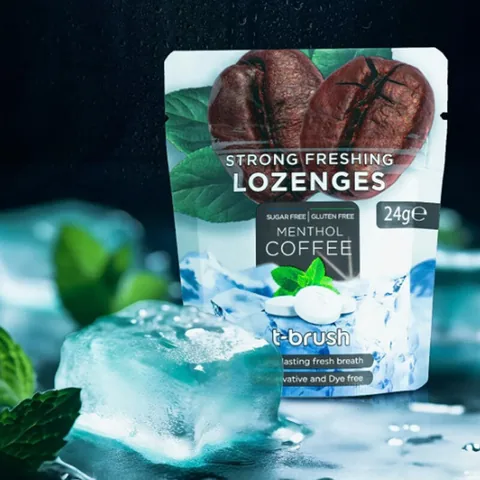 T-brush- Coffee Mint Flavored Refreshing Pastille 40 pcs
