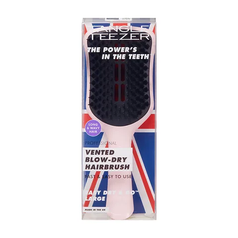 Tangle Teezer فرشاة تانجل تيزر سهلة الجفاف فرشاة كبيرة لتجفيف الشعر والشعر باللون الوردي الداكن