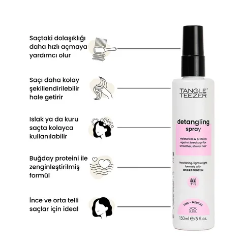 Tangle Teezer Detangling Spray for Fine and Normal Hair 150ml