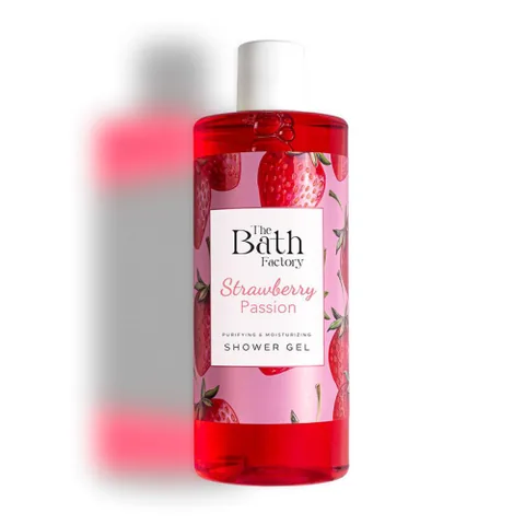 The Bath Factory 400ml Erdbeer-Duschgel - Erfrischende Reinigung