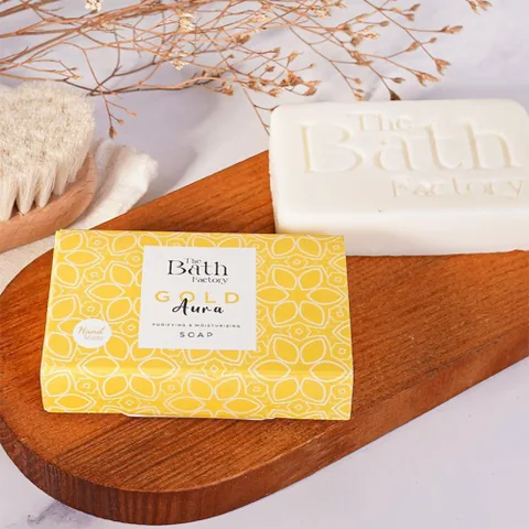 The Bath Factory Gold Aura Seife - Hand, Gesicht &amp; Körper 80g