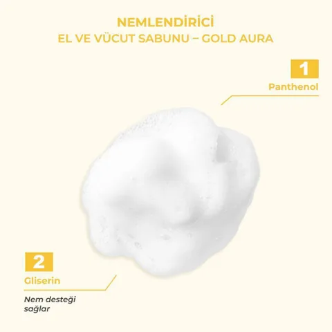 The Bath Factory Gold Aura Seife - Hand, Gesicht &amp; Körper 80g