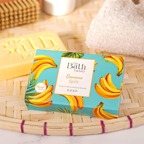 The Bath Factory صابون اليدين والوجه والجسم من ذا باث فاكتوري موز 80 غرام
