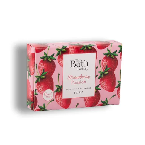 The Bath Factory صابون مرطب لليدين والوجه والجسم من ذا باث فاكتوري فراولة 80 جرام