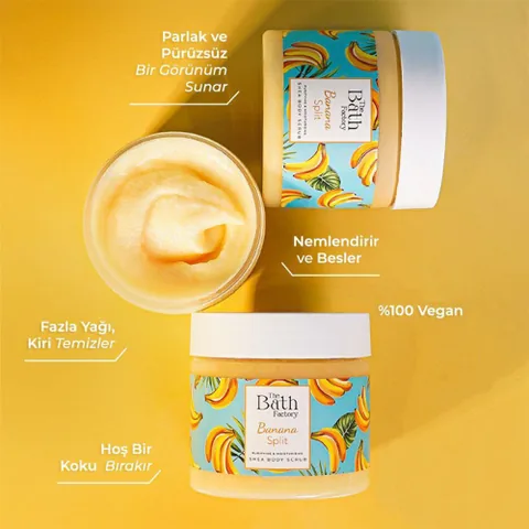 The Bath Factory مقشر الجسم من ذا باث فاكتوري بنكهة الموز 300 غرام