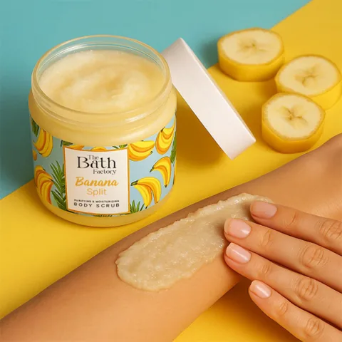 The Bath Factory مقشر الجسم من ذا باث فاكتوري بنكهة الموز 300 غرام