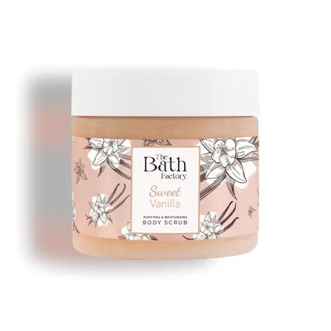 The Bath Factory مقشر الجسم من ذا باث فاكتوري بنكهة الفانيليا 300 غرام