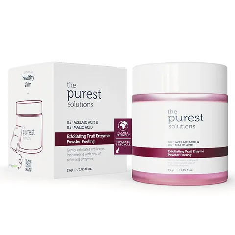 بودرة تقشير إنزيم الفاكهة 55 غ من ذا بيورست سلوشنز The Purest Solutions