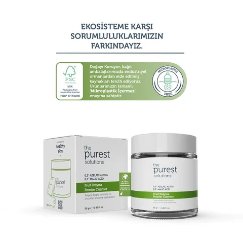 Порошок для умывания с фруктовыми ферментами 55 г от The Purest Solutions