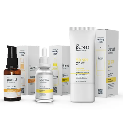مجموعة العناية بالبشرة واقي الشمس SPF50+ من ذا بيورست سلوشنز The Purest Solutions