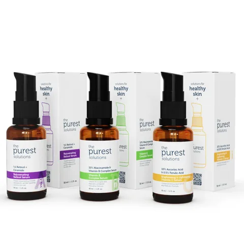 The Purest Solutions مجموعة العناية بالفيتامينات المنعشة من أنقى الحلول