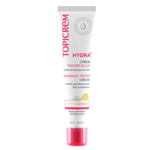 Topicrem Hydra+ Getönte Strahlende Creme SPF 50, 40 ml