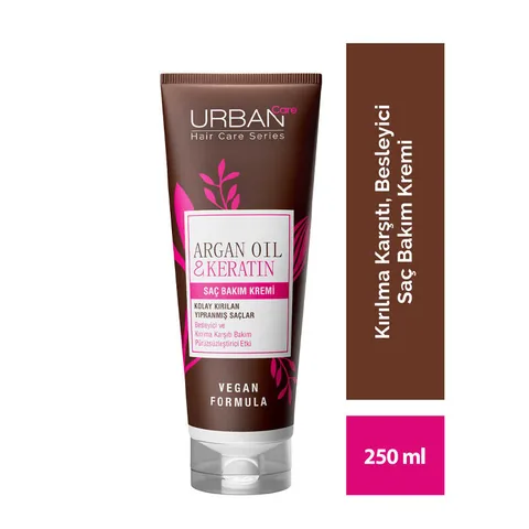 Urban Care Argan Oil And Keratin Hair Care Cream 250 ml