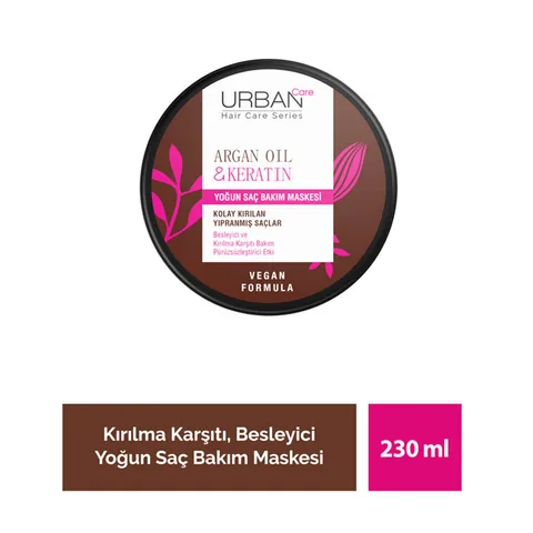 Маска для волос с аргановым маслом и кератином Urban Care 230 мл