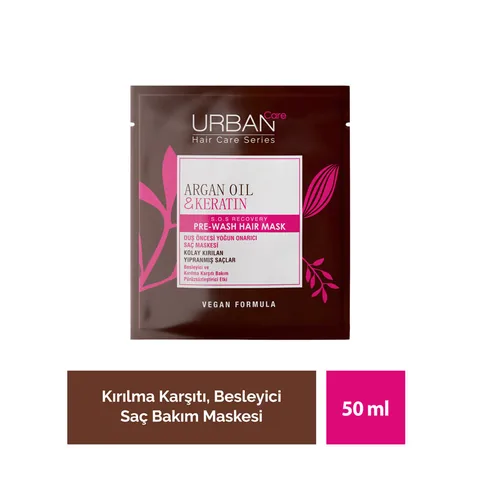 Urban Care Argan Oil And Keratin Pre-shower Hair Care Mask 50 ml