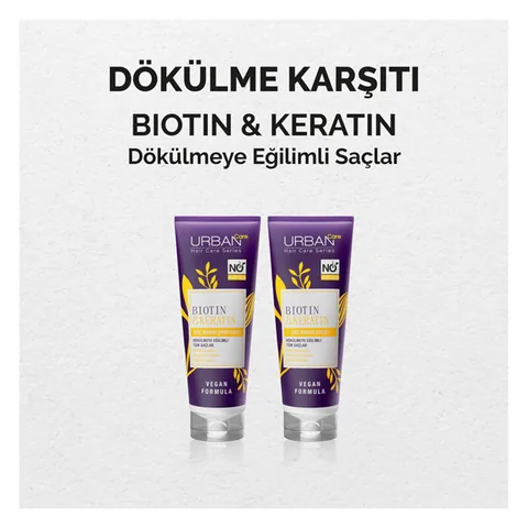 Шампунь для волос Urban Care с биотином и кератином 250 мл