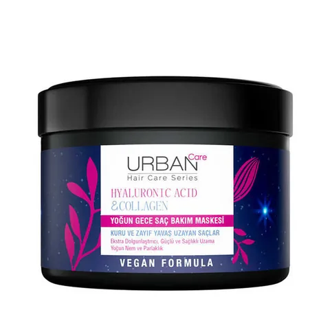 Urban Care Hyaluronic Acid - Collagen Intensive Night Hair Care Mask 230 ml