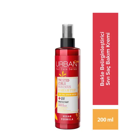 Urban Care Twisted Curls Hibiscus - Shea Butter Liquid Hair Care Cream 200 ml