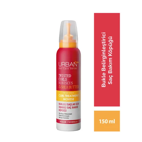 Urban Care Twisted Curls Hibiscus And Shea Butter Hair Mousse 150 ml