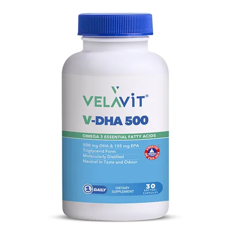 Velavit V-DHA 500 мг мягкие капсулы для здоровья мозга и глаз