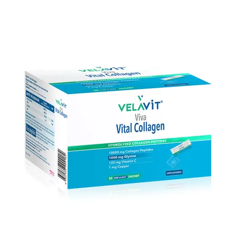 Velavit مكمل غذائي مسحوق الكولاجين الحيوي فيلافيت فيفا، 30 كيس