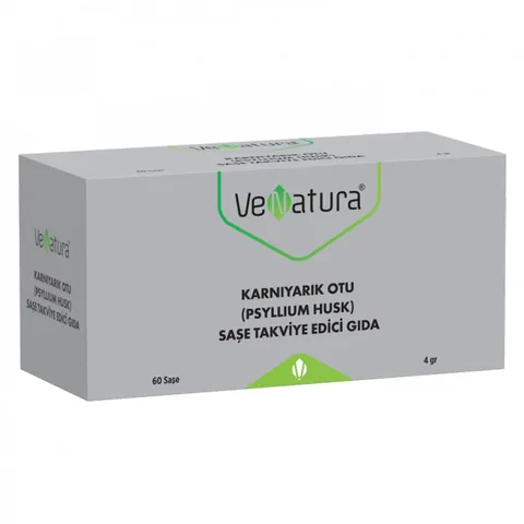 VeNatura Karnıyarık Otu (Psyllium Husk) Sachet Food Supplement 60 pcs