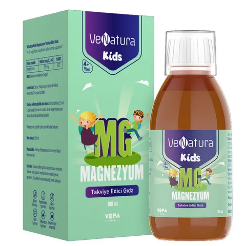 VeNatura Kinder Magnesium Flüssigkeit - Unterstützt Wachstum & Schlaf 100ml