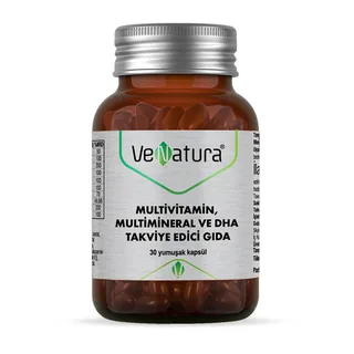 Венатура Мультивитамин, Мульти Mineral и DHA Пищевая добавка 30 капсул