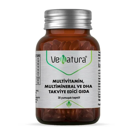 VeNatura Multivitamin, Multimineral and DHA Dietary Supplement 30 Soft Capsules
