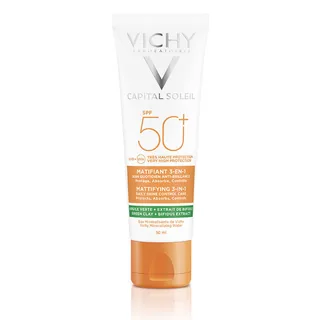 Виши Капитал Солеил Солнцезащитный крем для лица SPF 50+ матирующий 50 мл