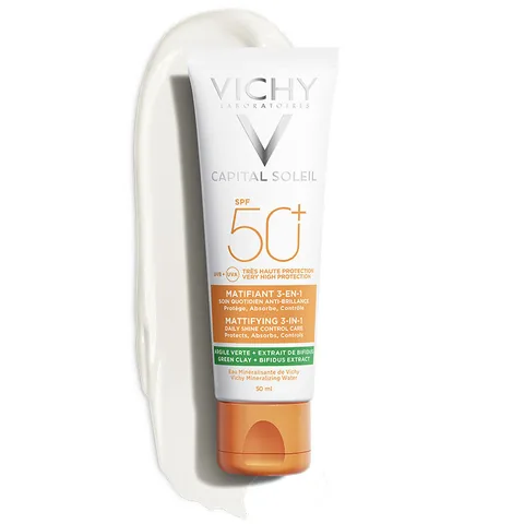 Виши Капитал Солеил Солнцезащитный крем для лица SPF 50+ матирующий 50 мл